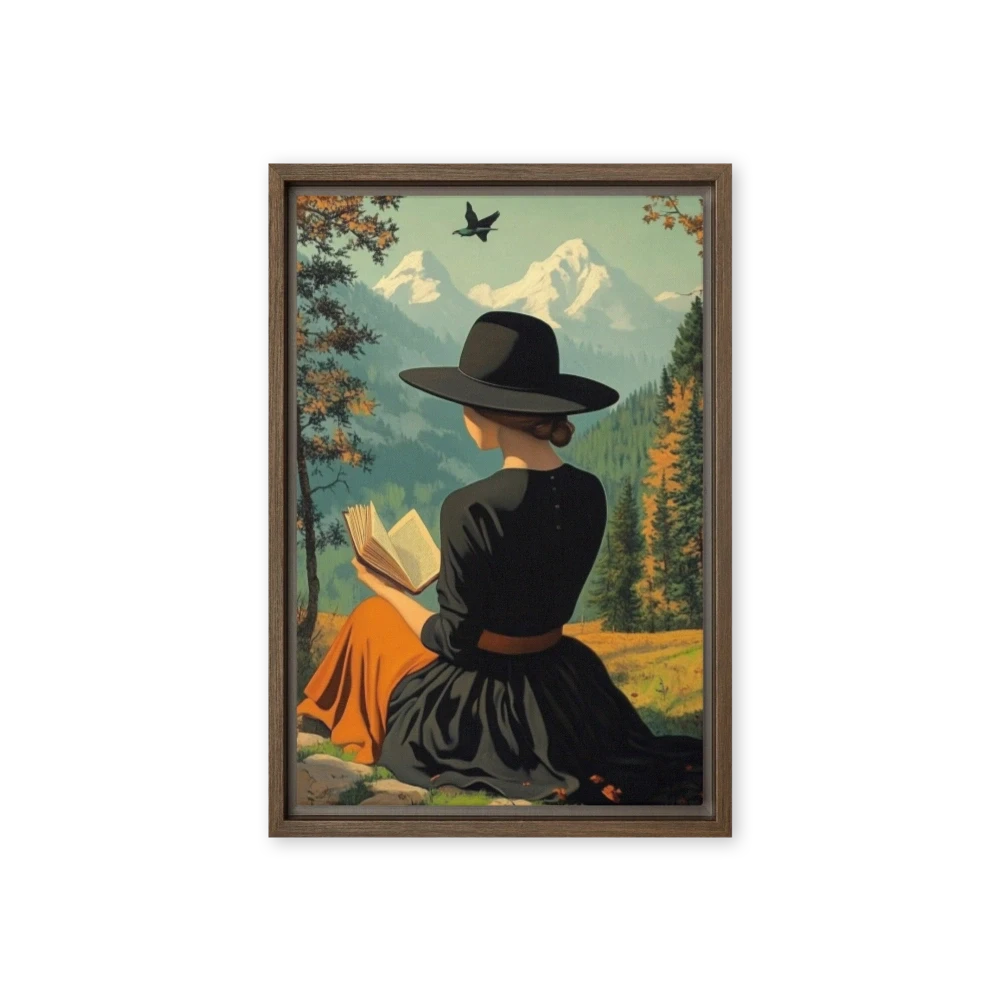 Woman Reading in Nature