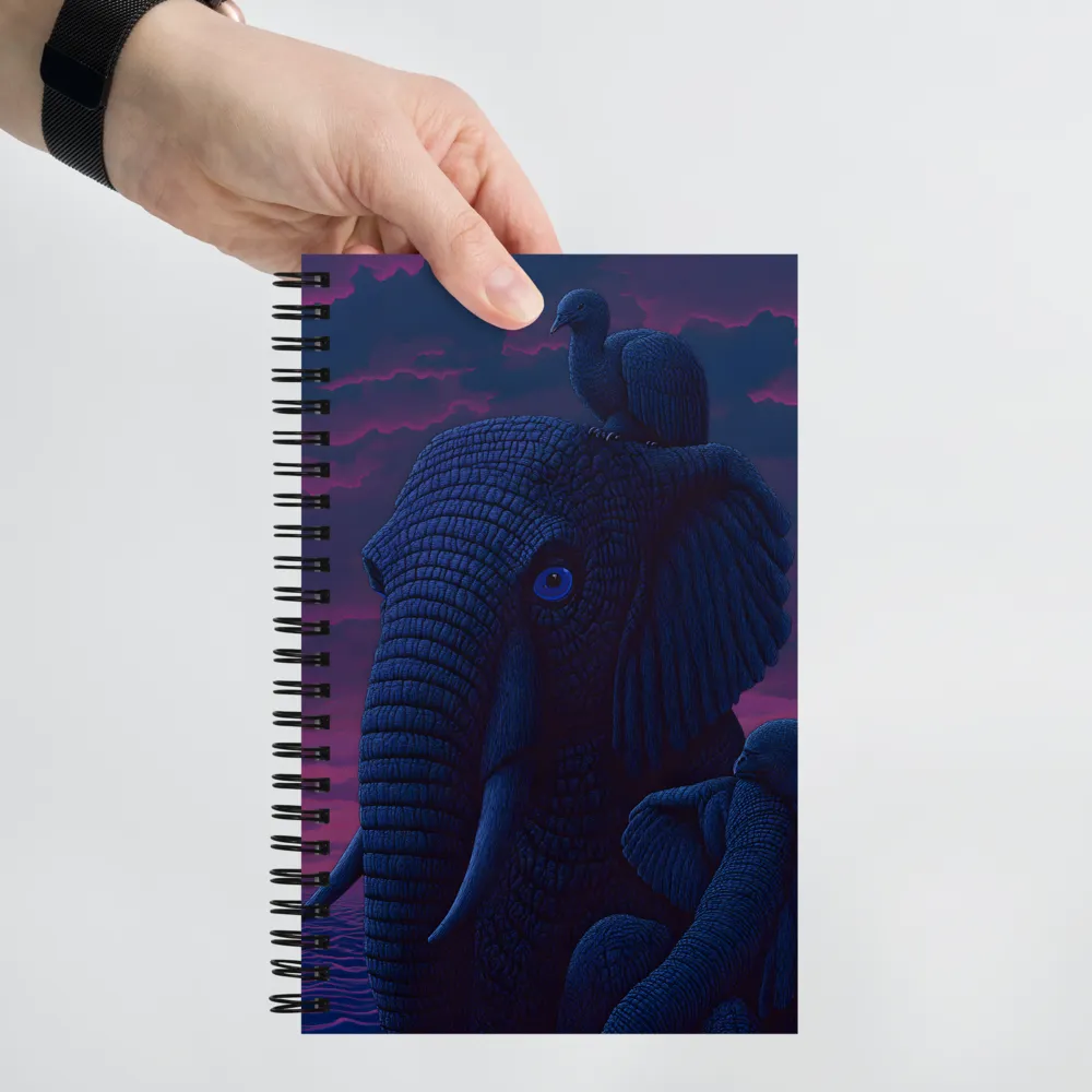 Elephant's Surreal Twilight 
 Spiral Notebook | 140 pages