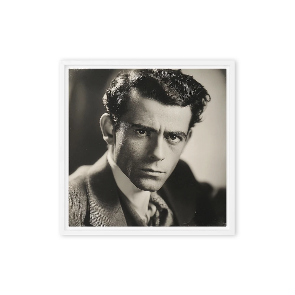 Vintage Male Studio Portrait | Art Print