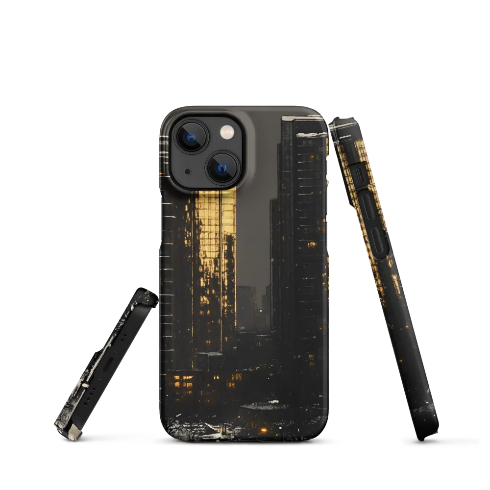Golden Light in Winter City | Phone Case