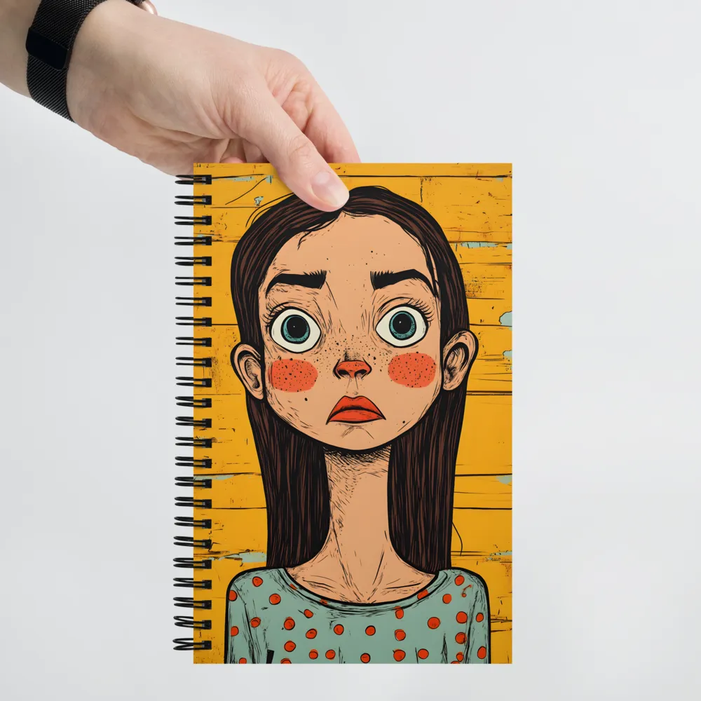 Wide-Eyed Girl 
 Spiral Notebook | 140 pages