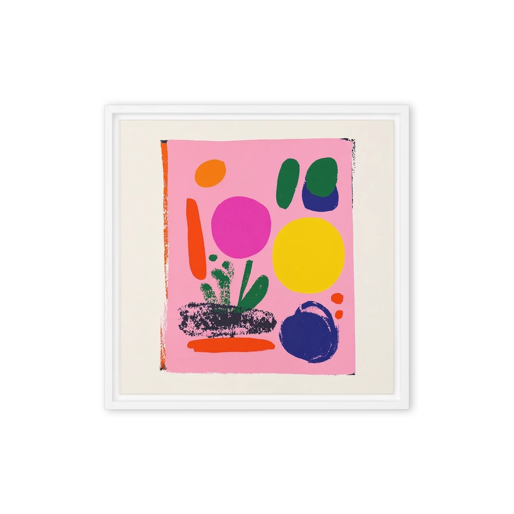 Pink Abstract Composition | Art Print