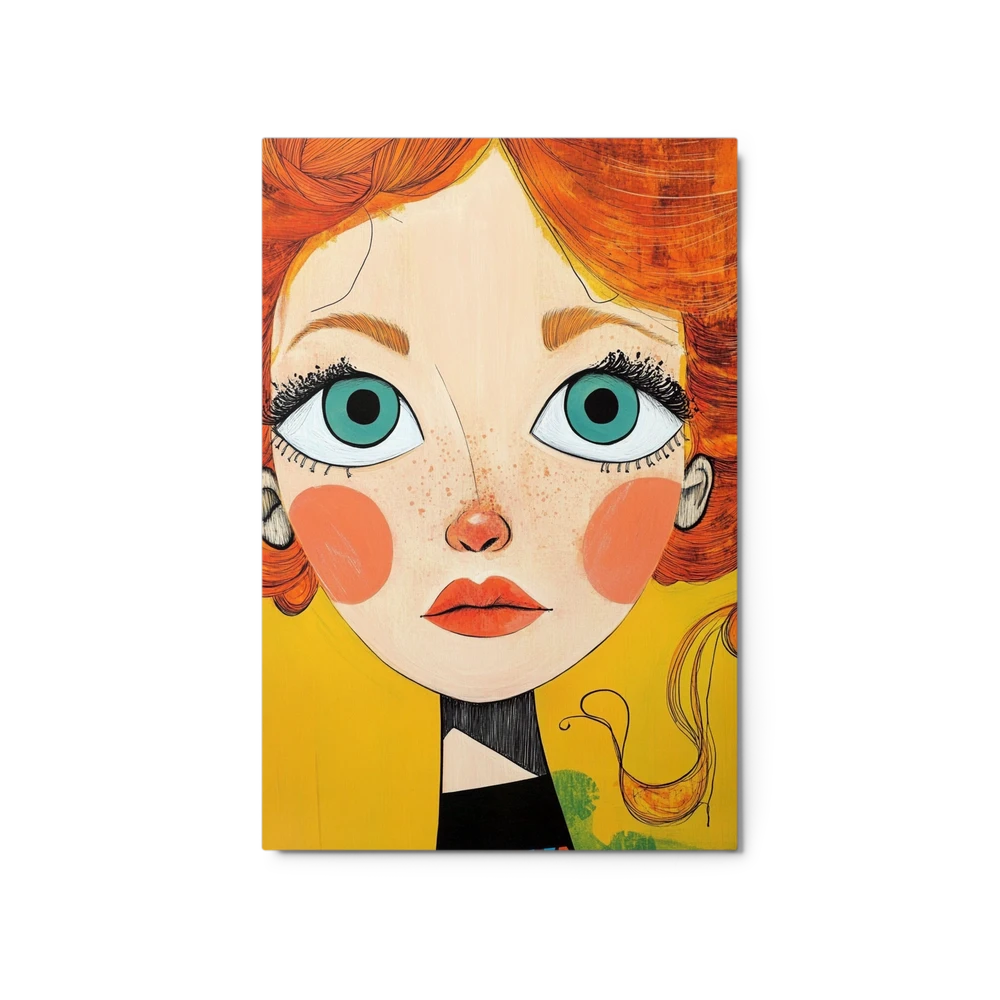 Expressive Redhead Portrait | Art Print