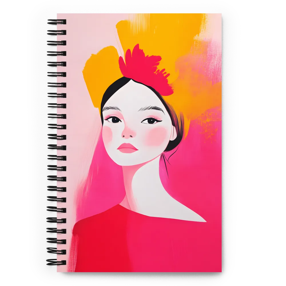 Vibrant Stylized Portrait 
 Spiral Notebook | 140 pages