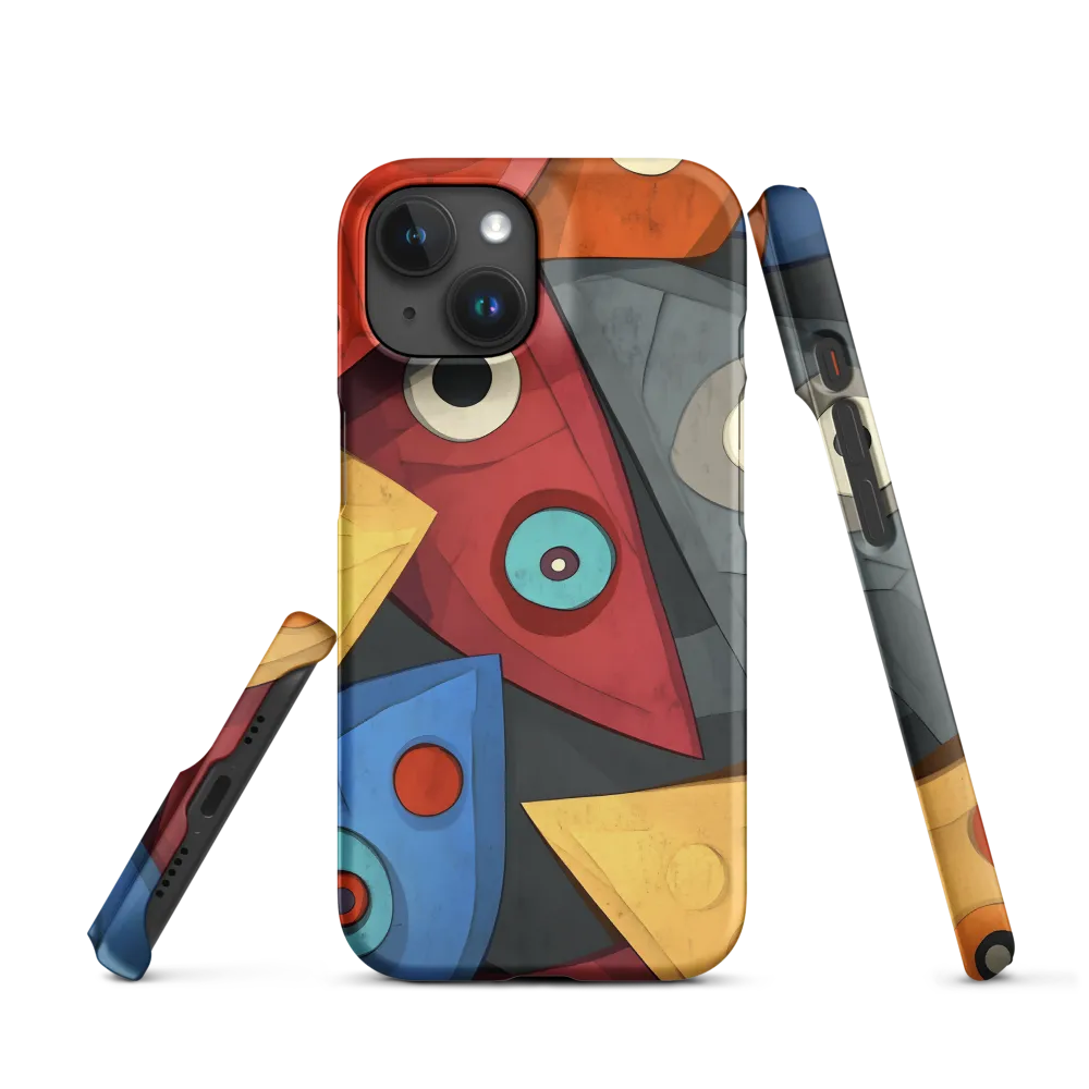 Abstract Geometric Shapes with Eyes | Phone Case
