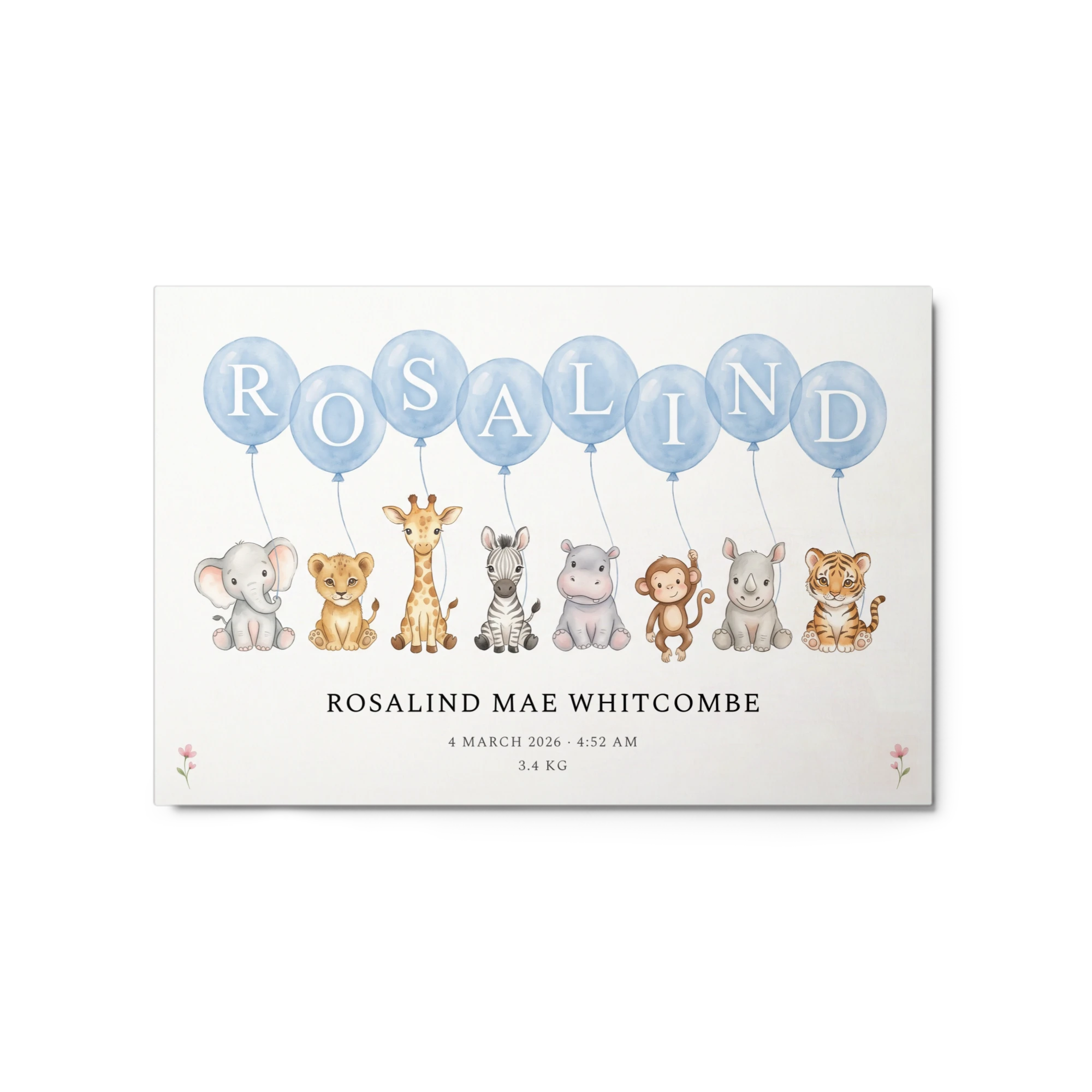 Nursery Name Art — Balloon Parade