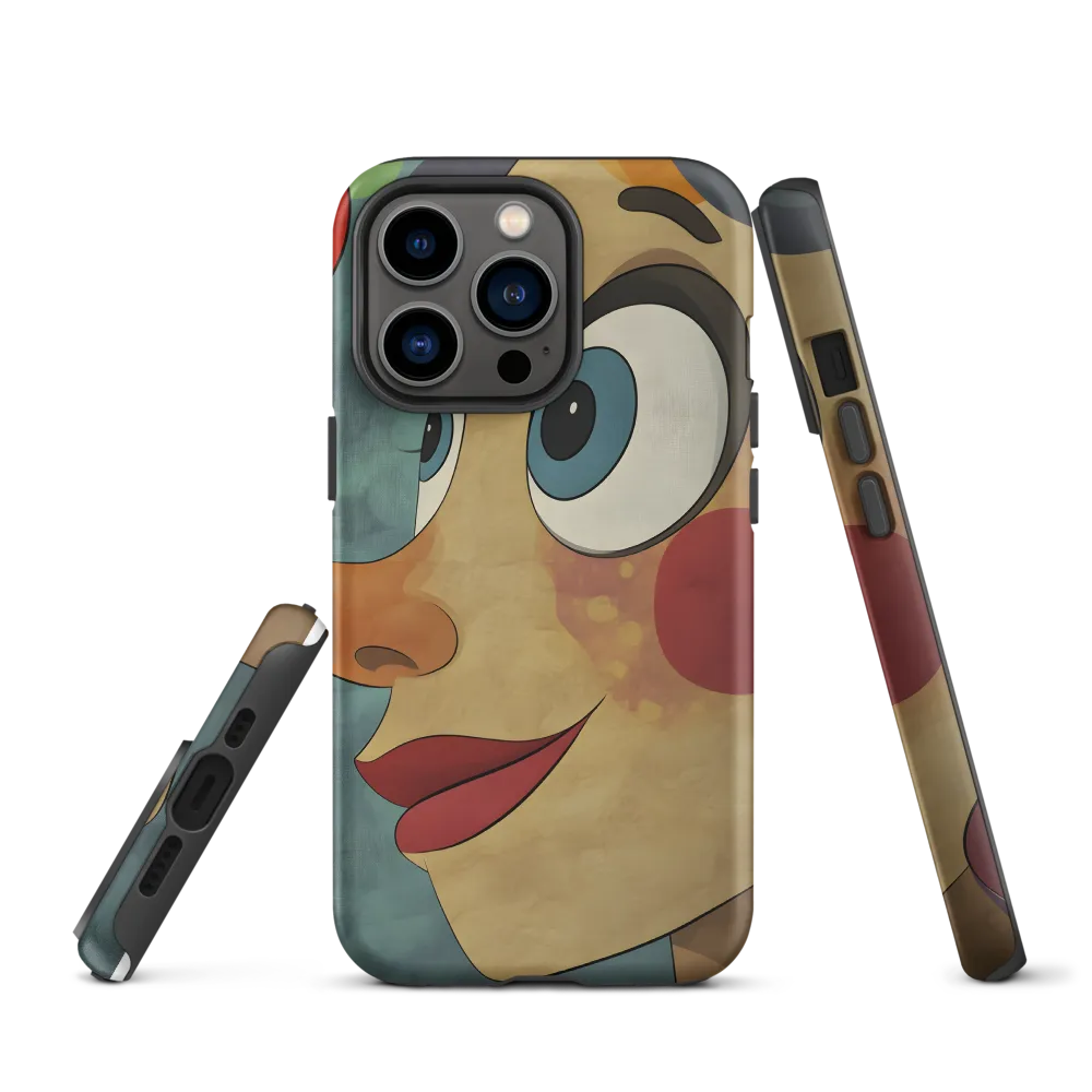 Colorful Cartoon Character Portrait | Phone Case