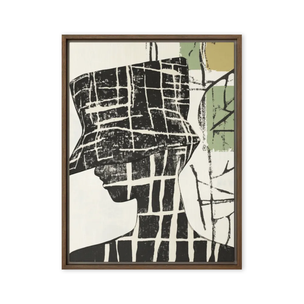 Checkered Silhouette 
 Canvas | 12″x 24″