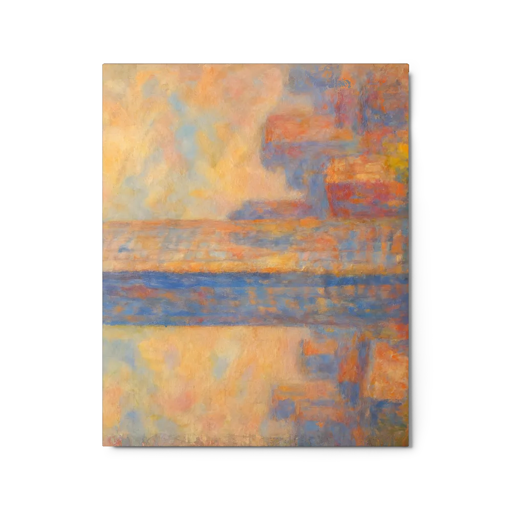 Sunset Tower 
 Canvas with Black Frame