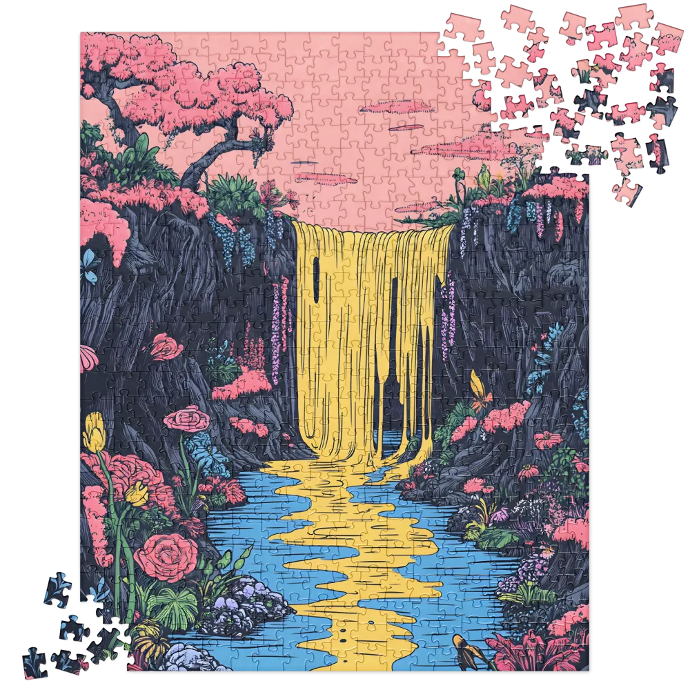 The Pink Canopy Falls 
 Jigsaw Puzzle