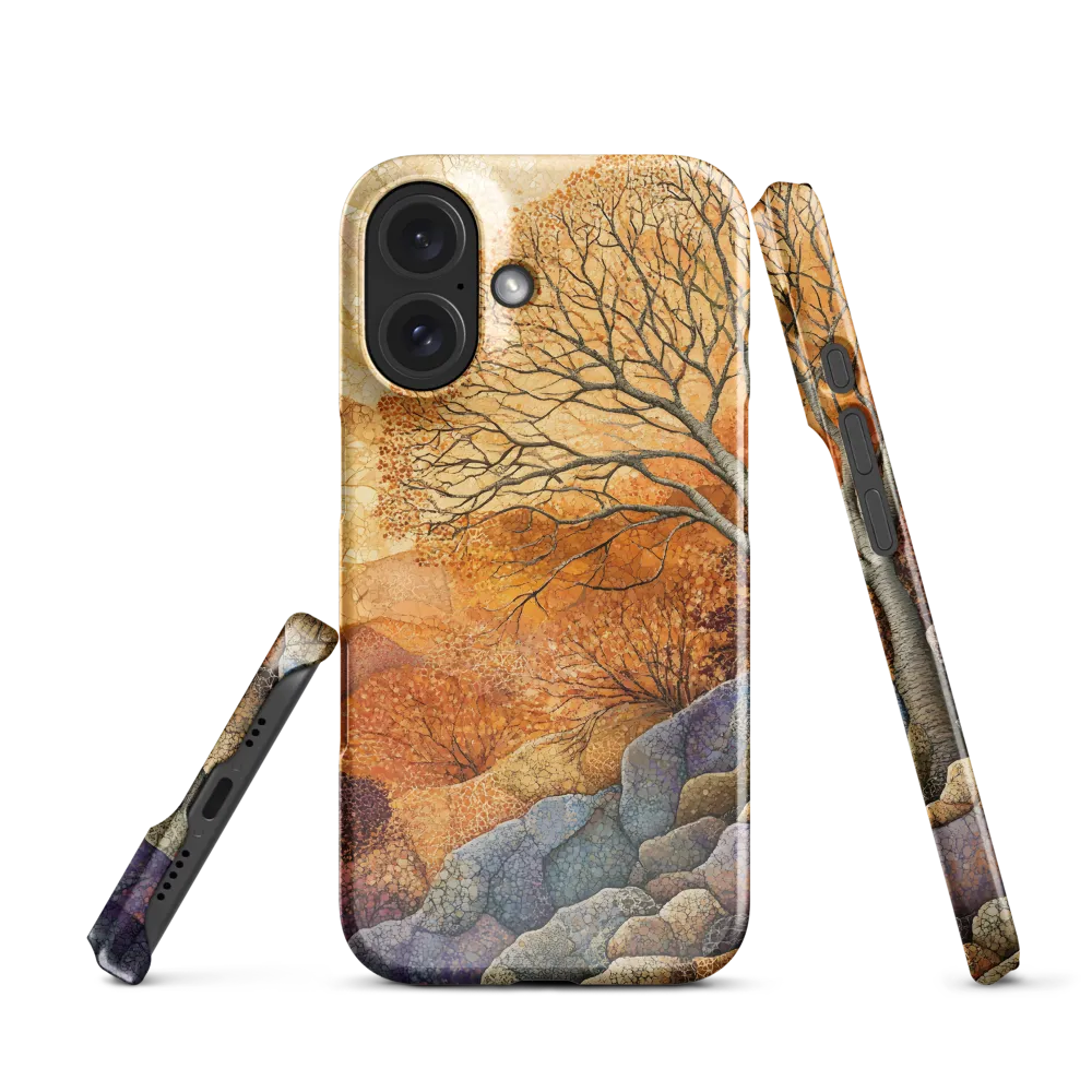 Autumnal Mosaic Tree Landscape 
 iPhone 12 Mini | Snap Case