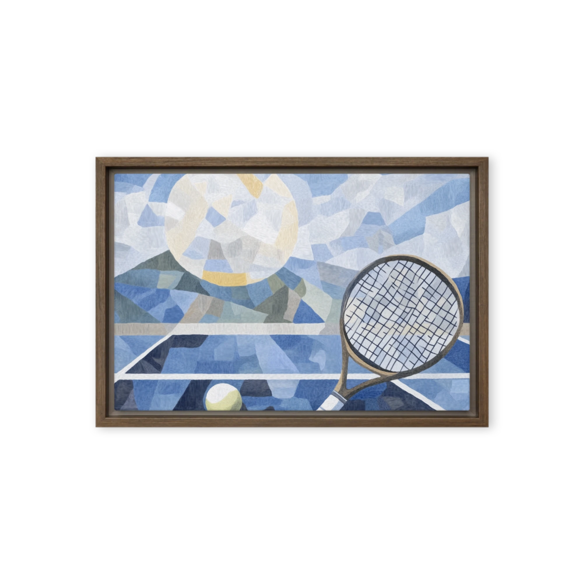Stained Glass Tennis Court | Art Print
