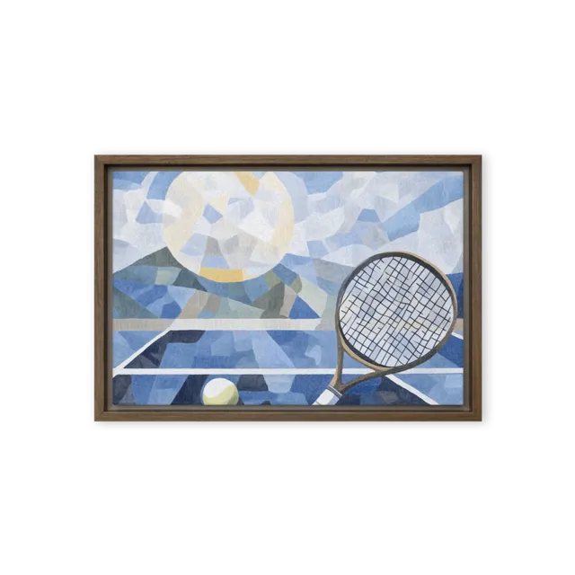 Stained Glass Tennis Court | Art Print