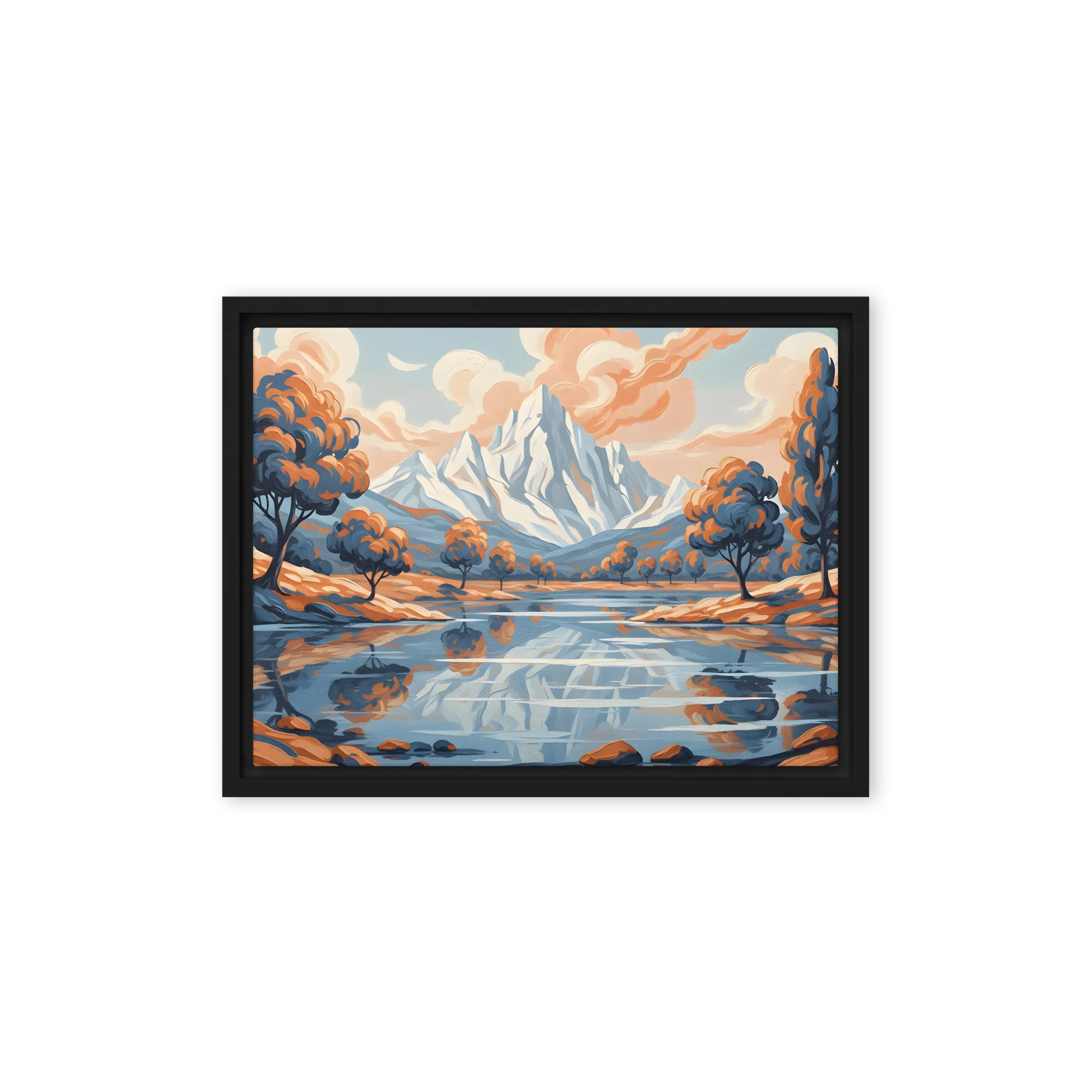 Impressionistic Mountain Lake