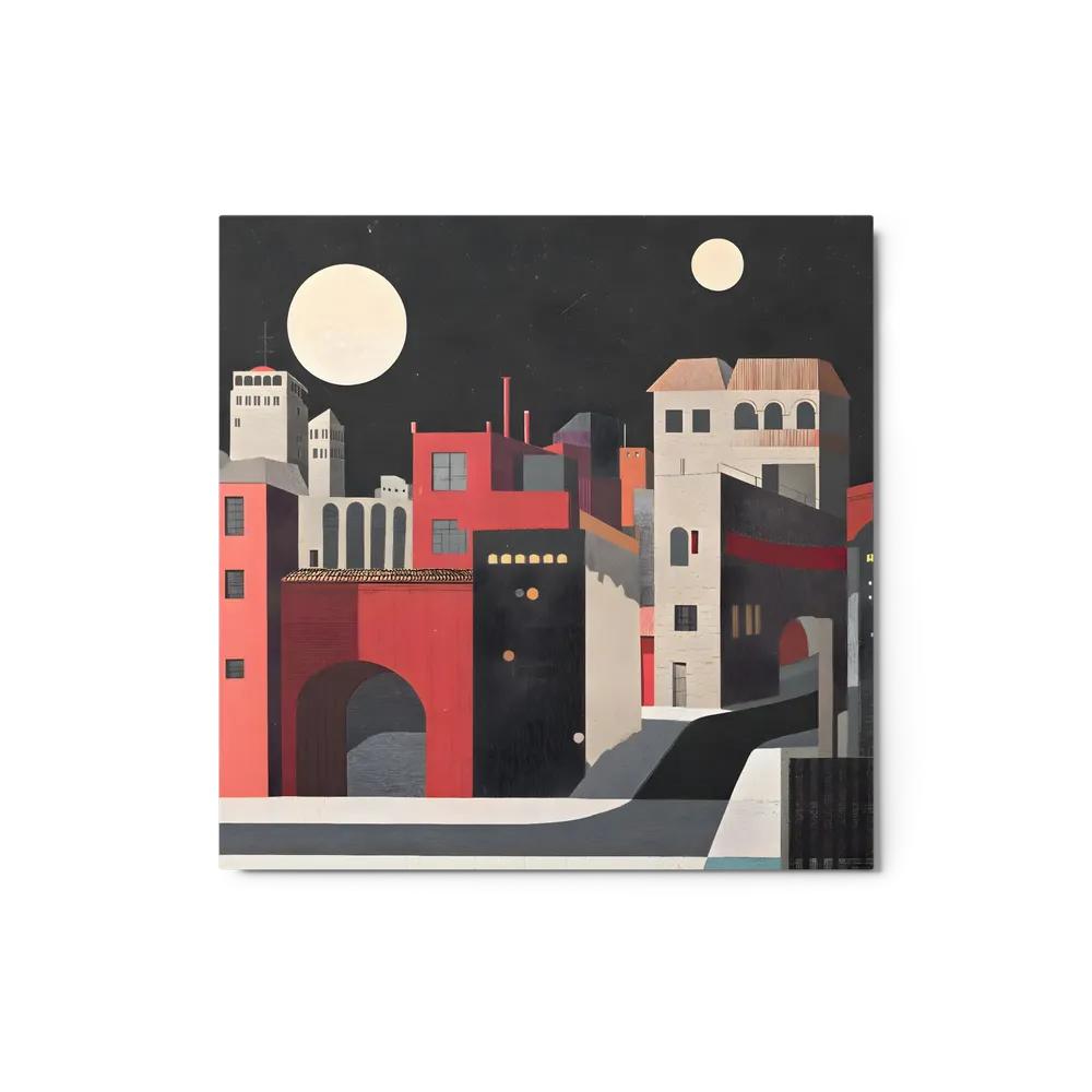 Moonlit Urban Nocturne | Art Print
