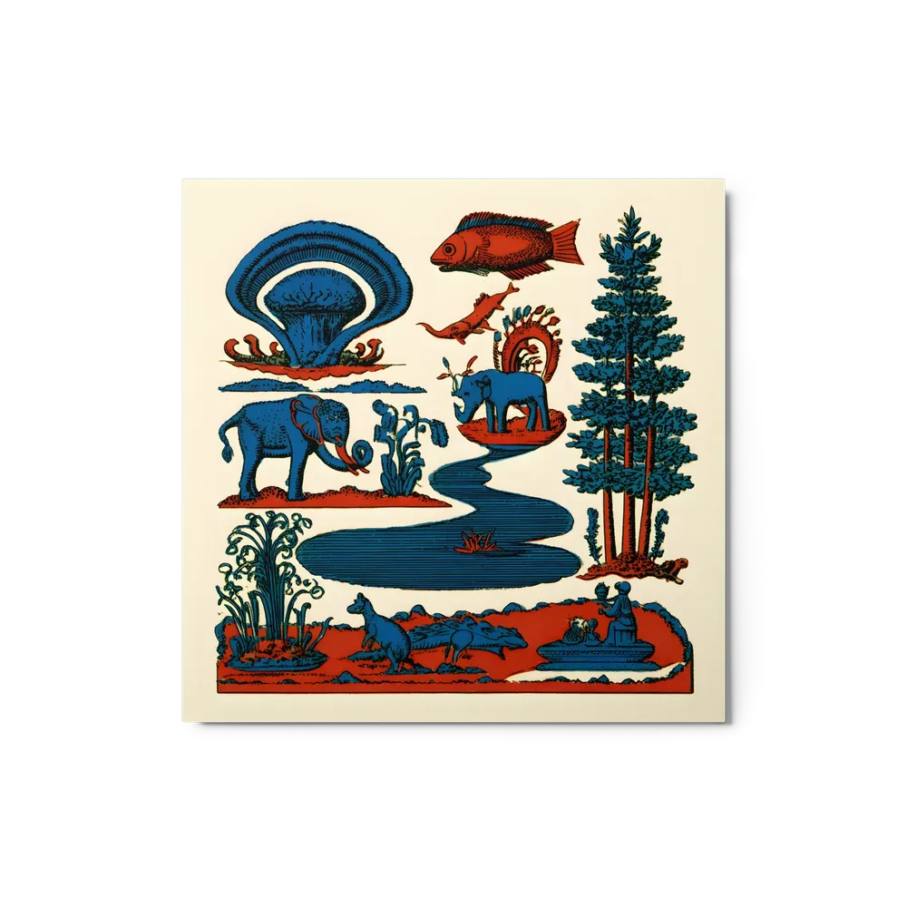 Pondside Elephants | Art Print