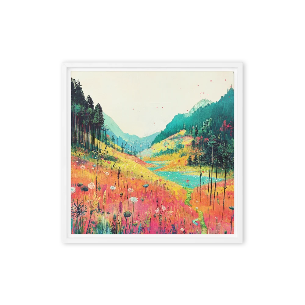 Vibrant Wildflower Valley | Art Print