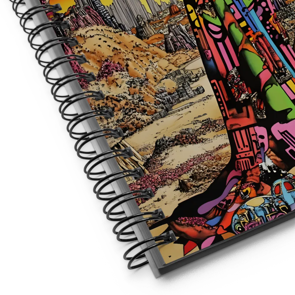 Guardian of the Neon Expanse 
 Spiral Notebook | 140 pages