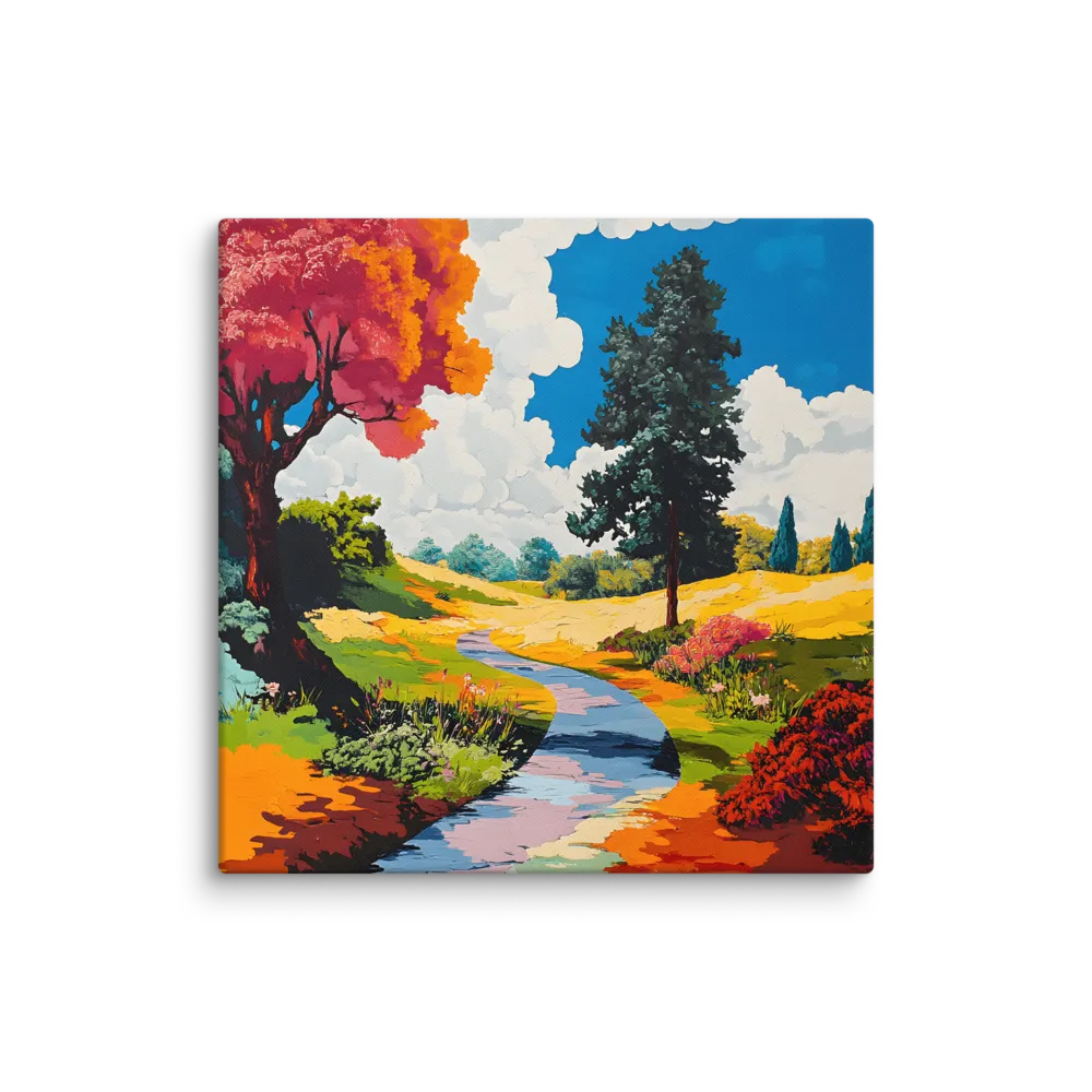 Path Through the Palette Fields 
 Canvas | 32″x 32″