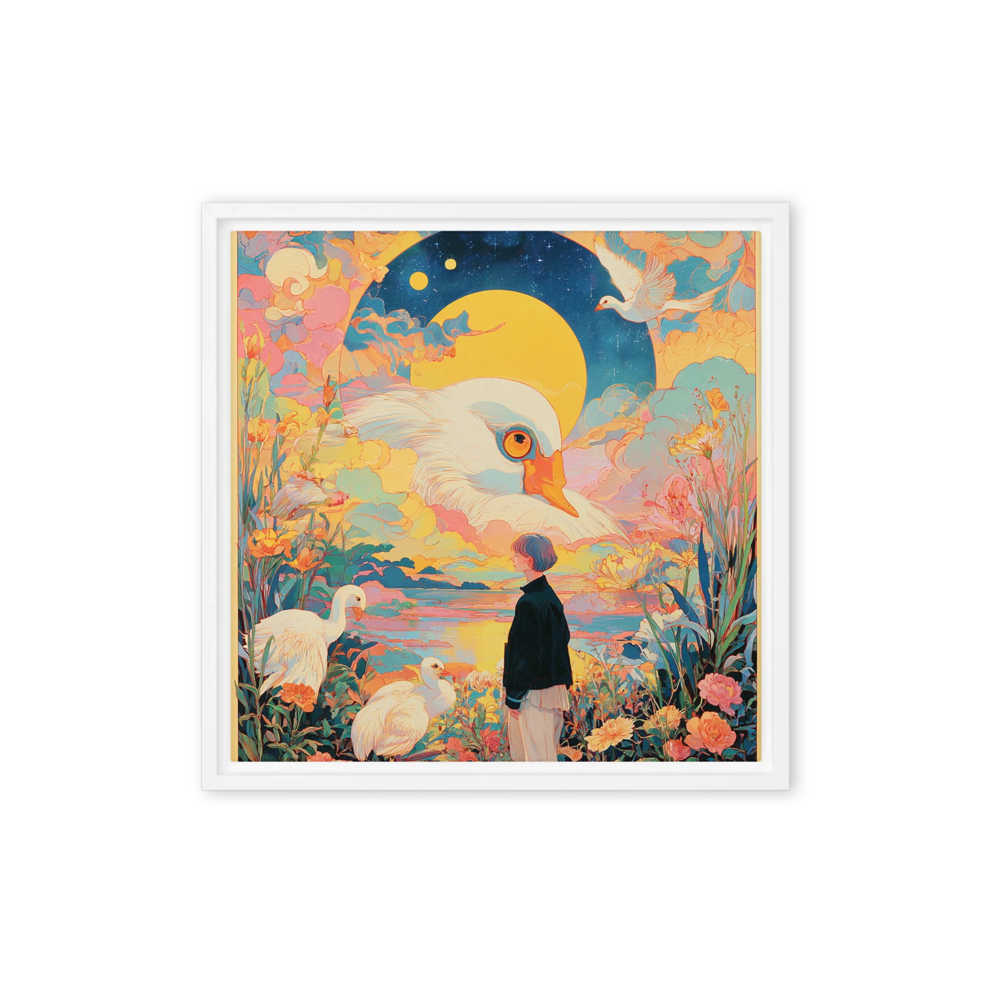 Whispers of the Celestial Swan | Art Print
