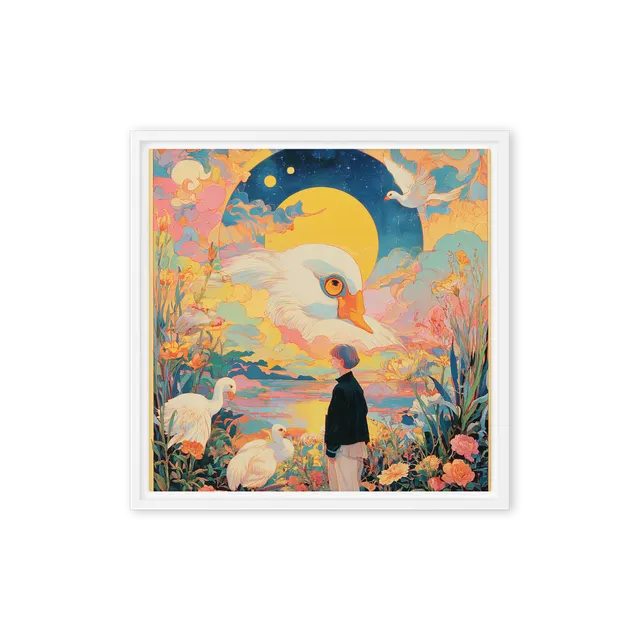 Whispers of the Celestial Swan | Art Print
