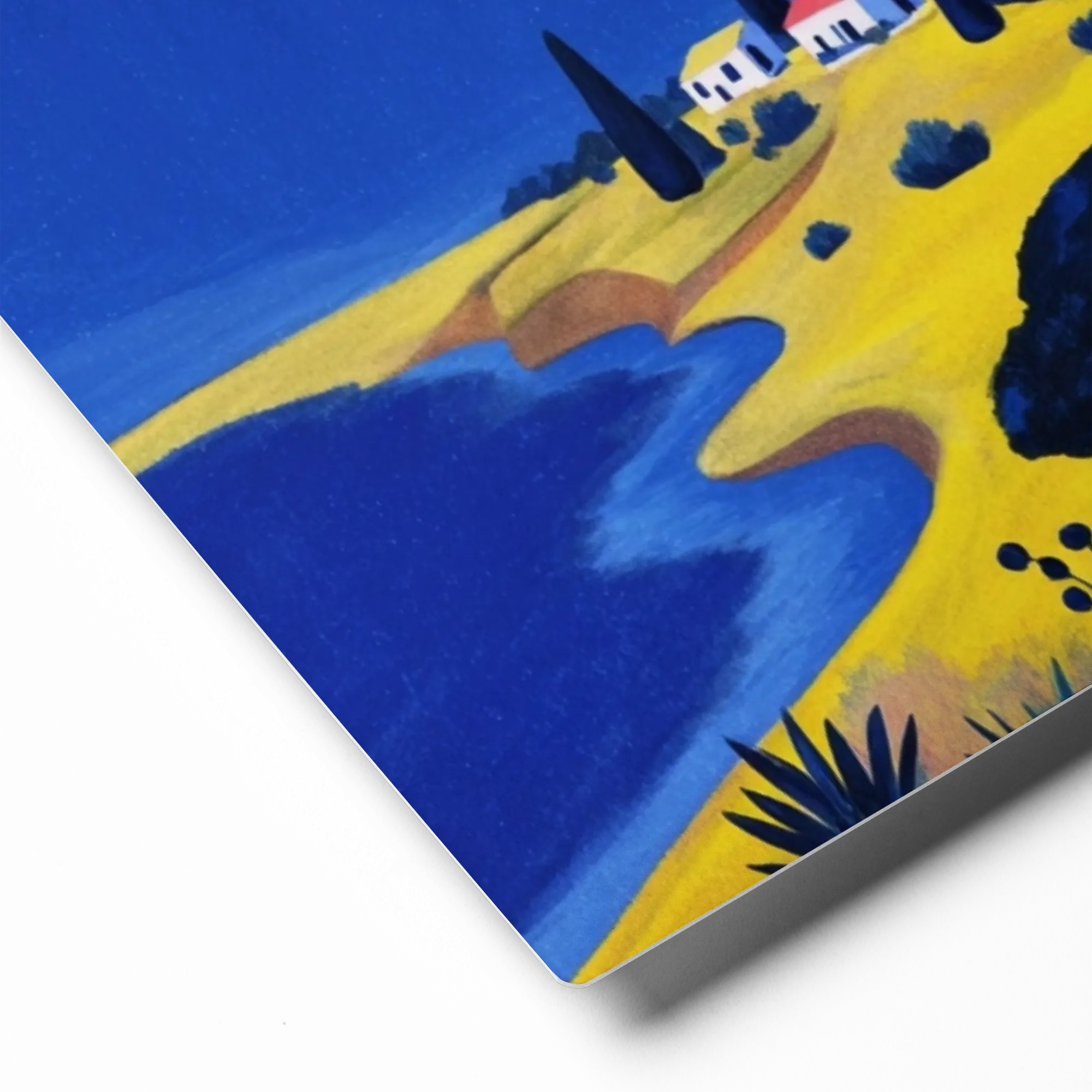 Yellow and Blue Coast | Art Print