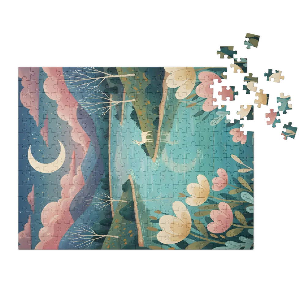 Whispers of the Moonlit Lake