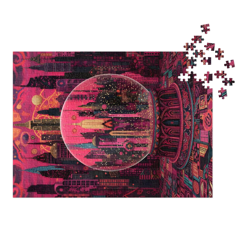 Magenta City Globe