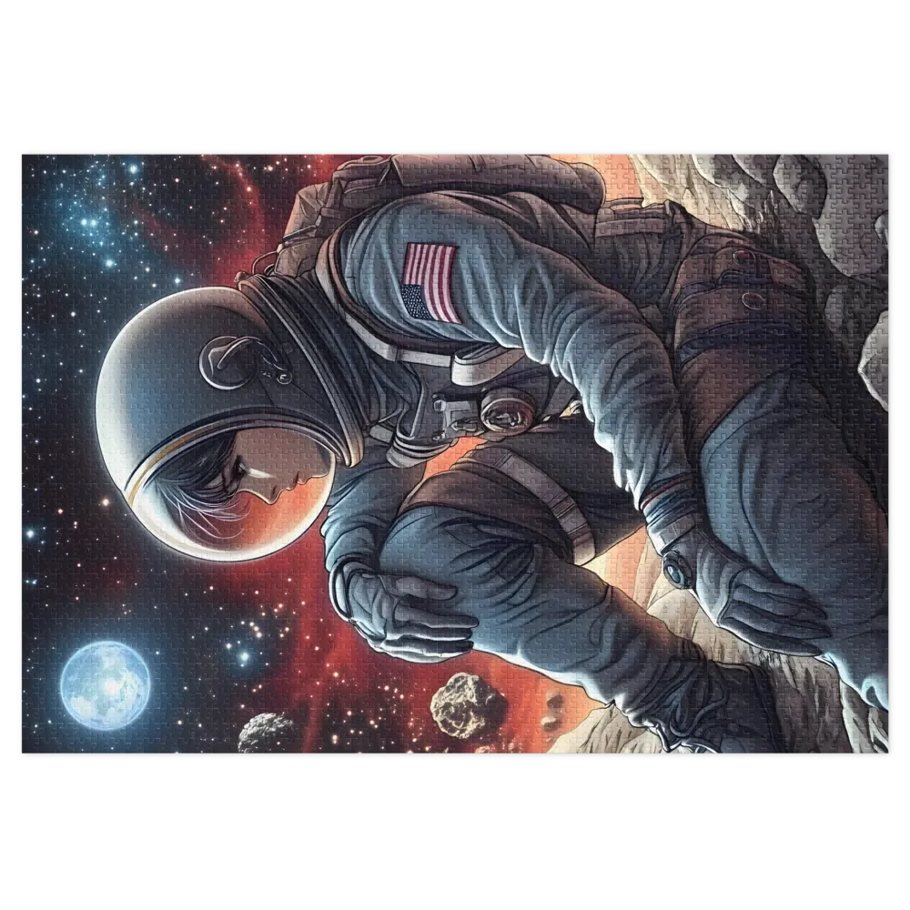 Solitude on an Alien World 
 Jigsaw Puzzle in Tin Box