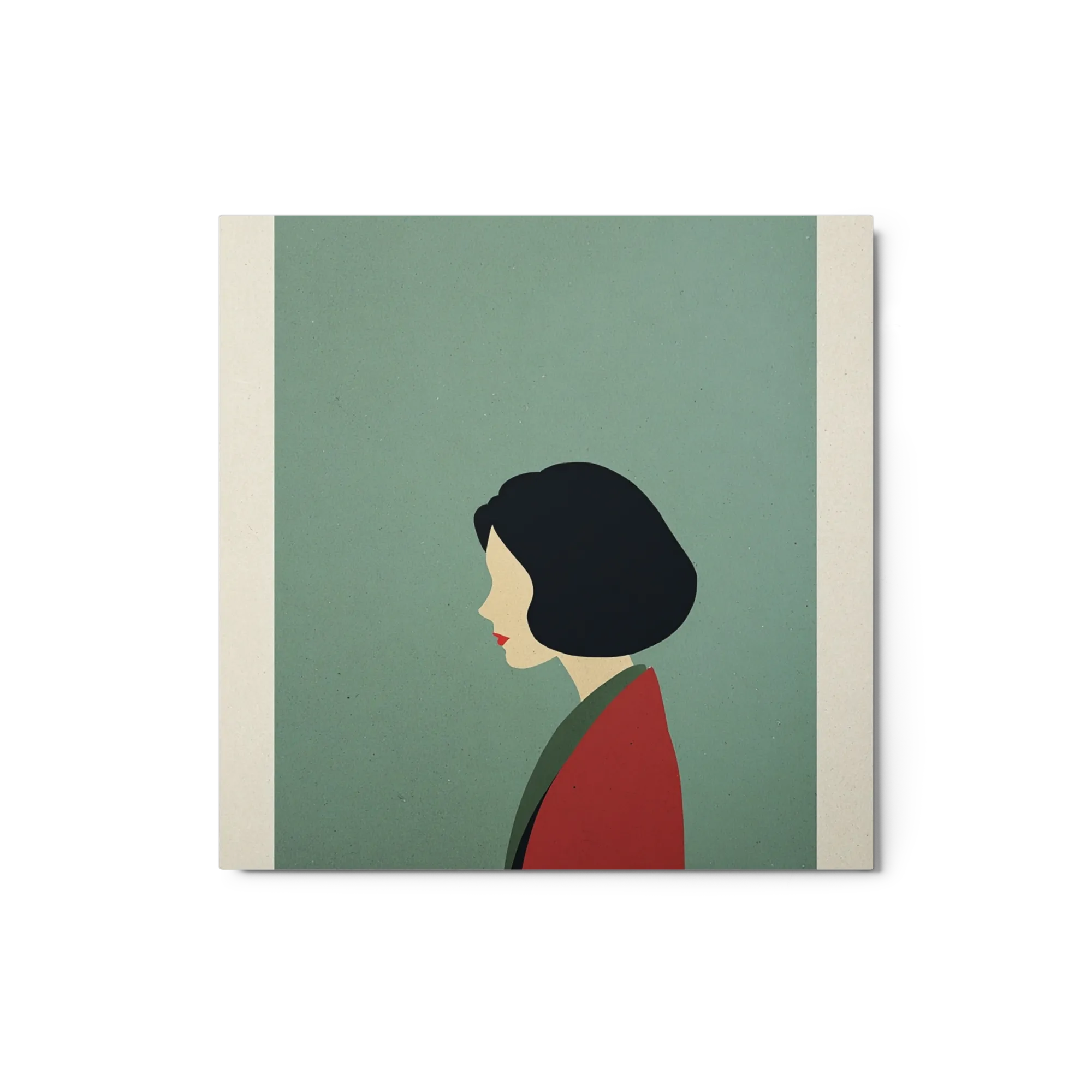 Woman in Red and Green | Art Print