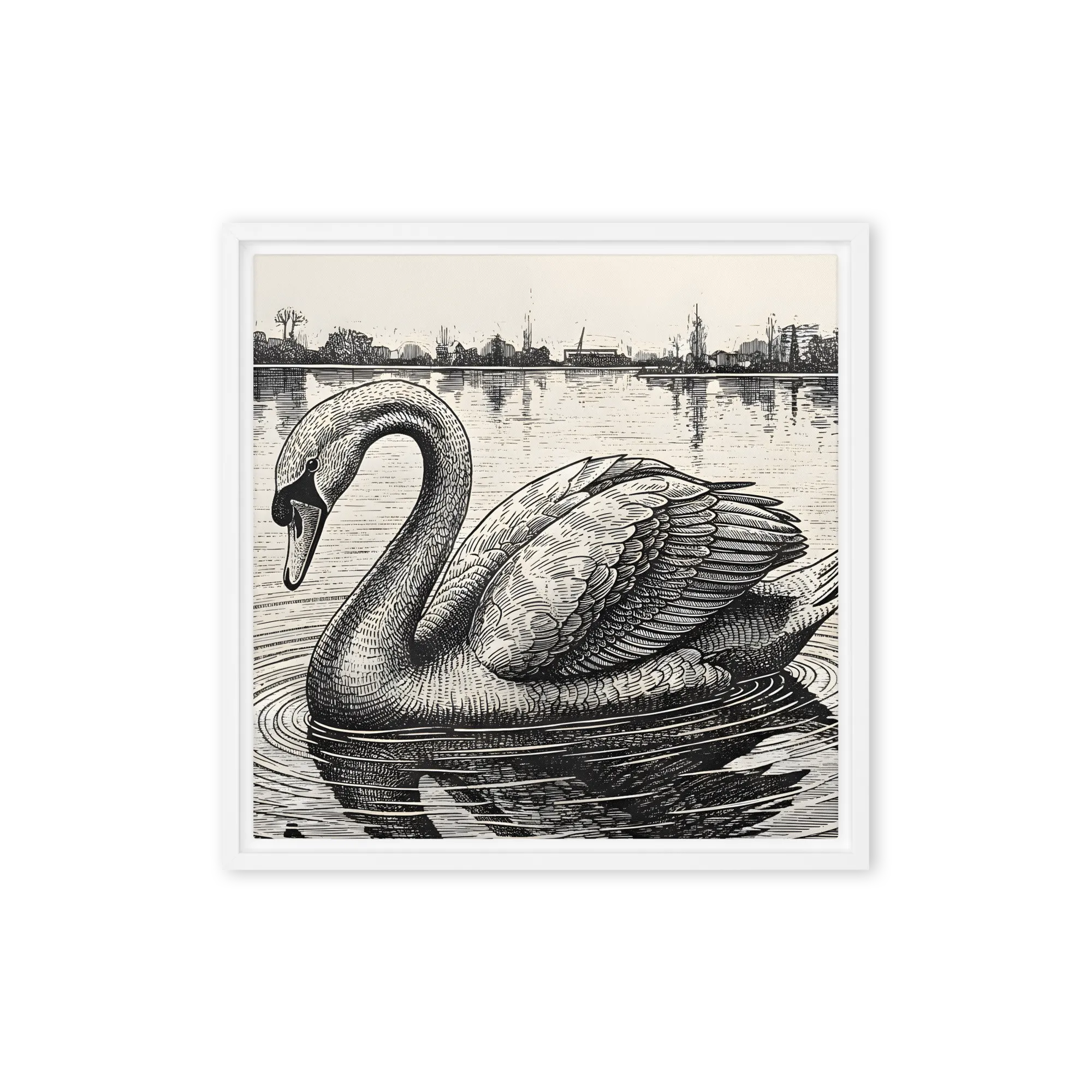 Etched Swan
