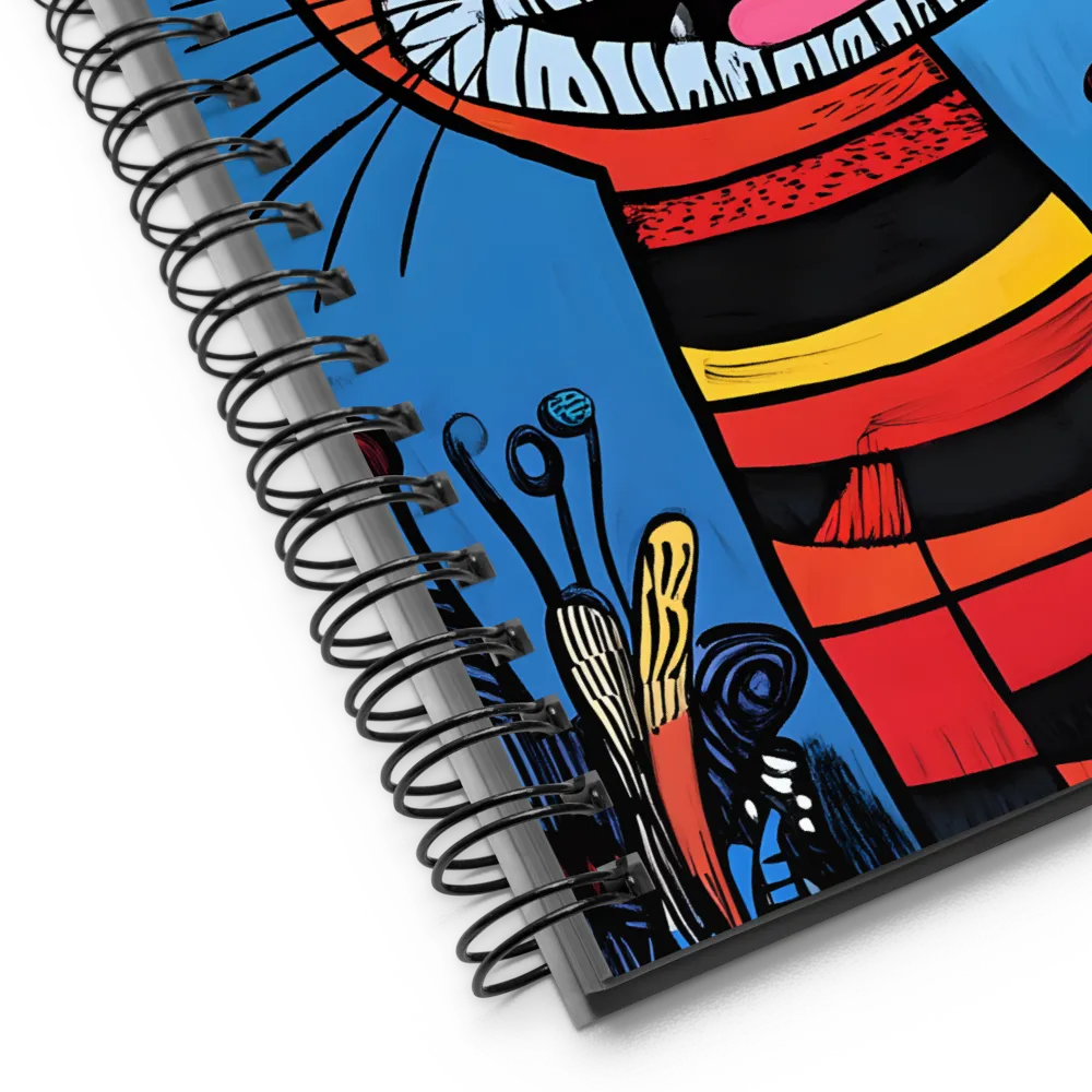 Whimsical Blue Tiger 
 Spiral Notebook | 140 pages
