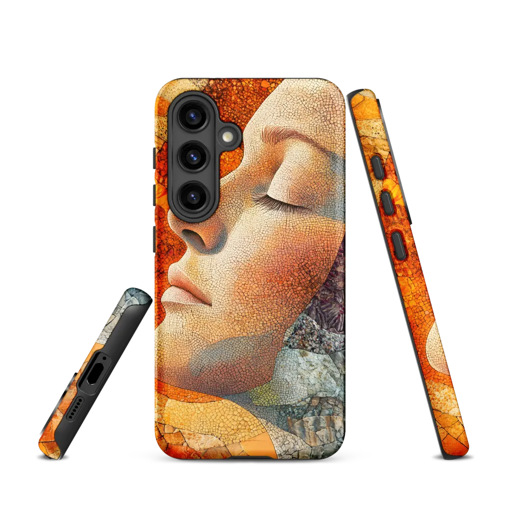 Mosaic Profile in Ochre | Phone Case