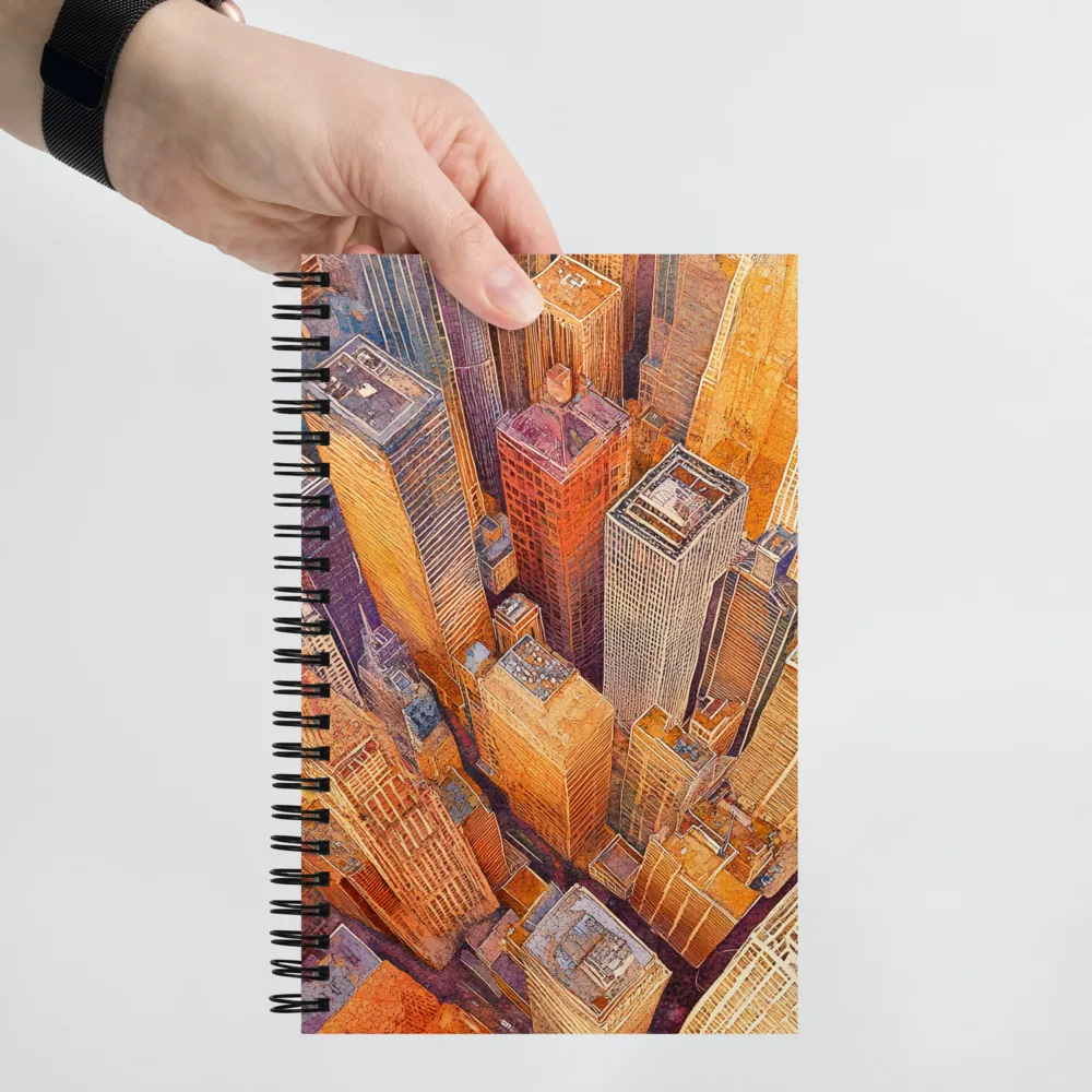 Urban Symphony in Orange and Purple