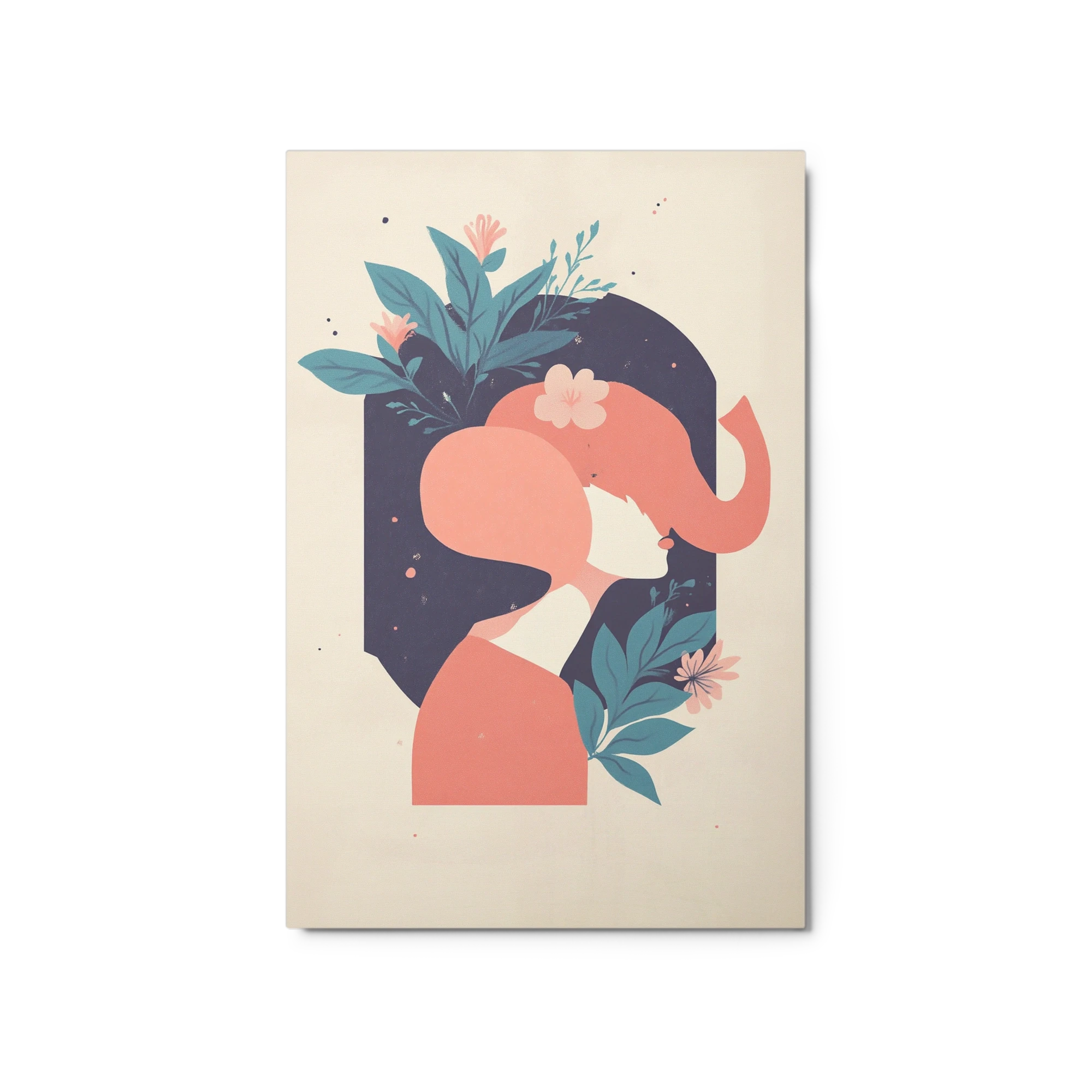 Elephant Head Woman Illustration
