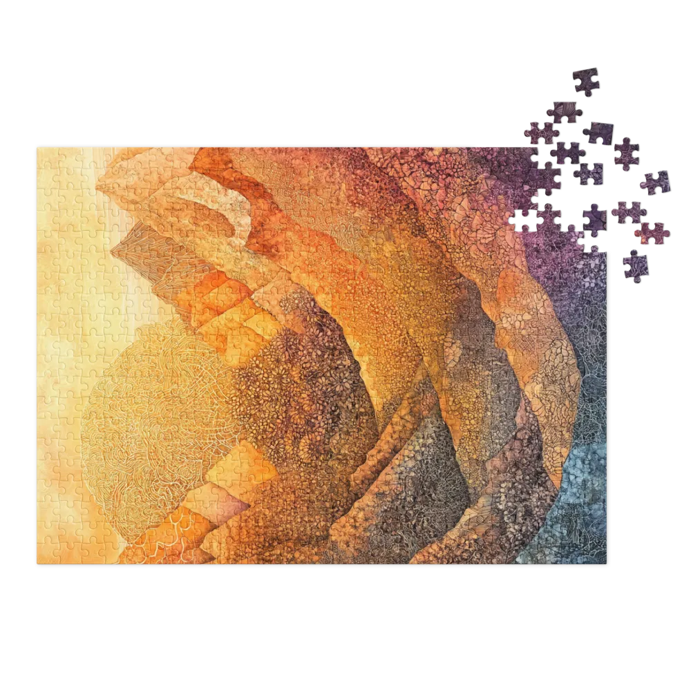 Abstract Mountain Landscape