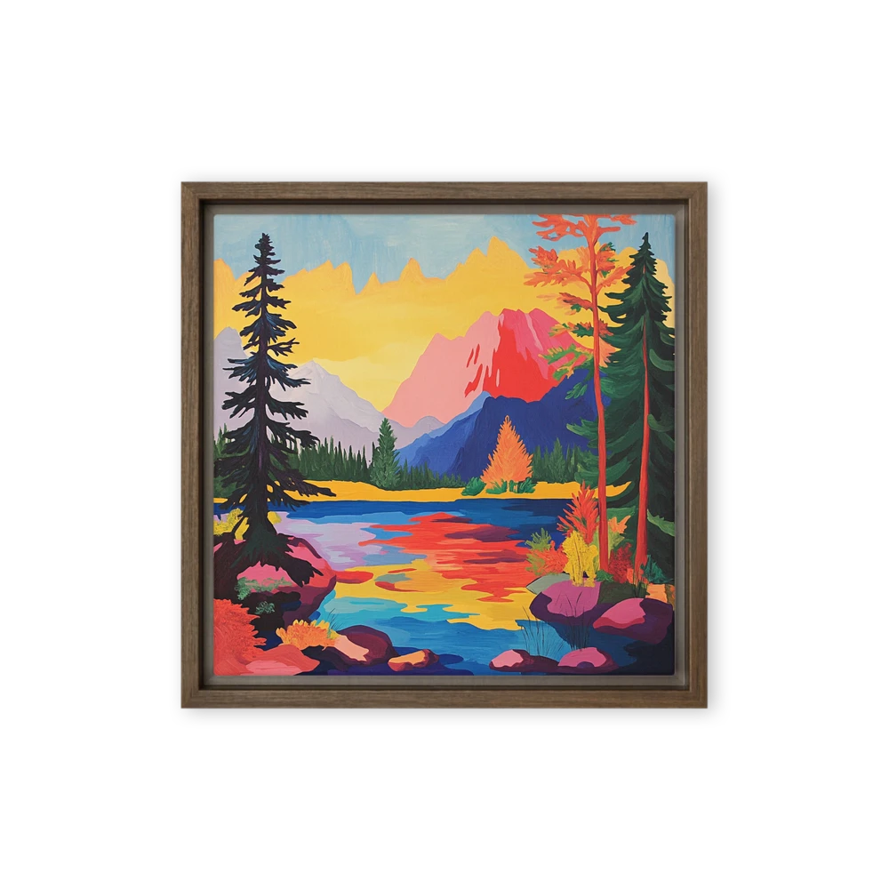 Vibrant Mountain Lake | Art Print