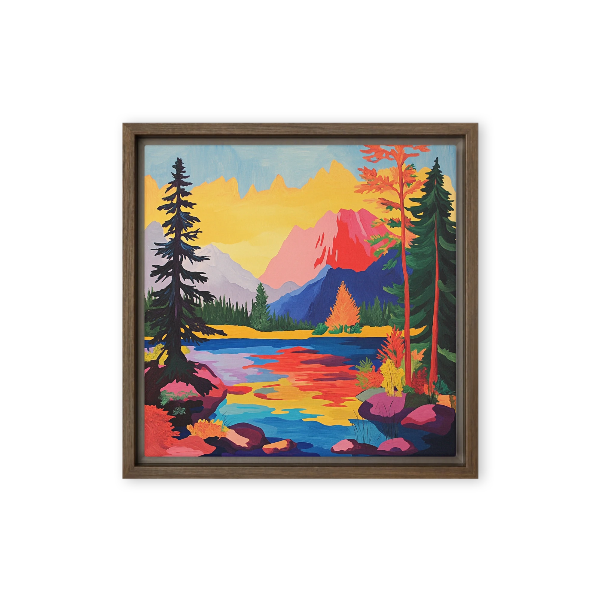 Vibrant Mountain Lake | Art Print