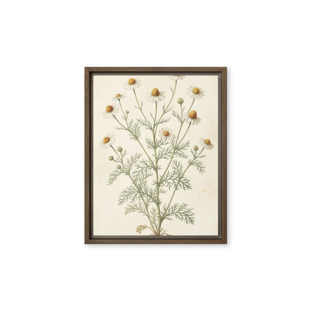 Matricaria Chamomilla 
 Metal Print | 16″x 20″