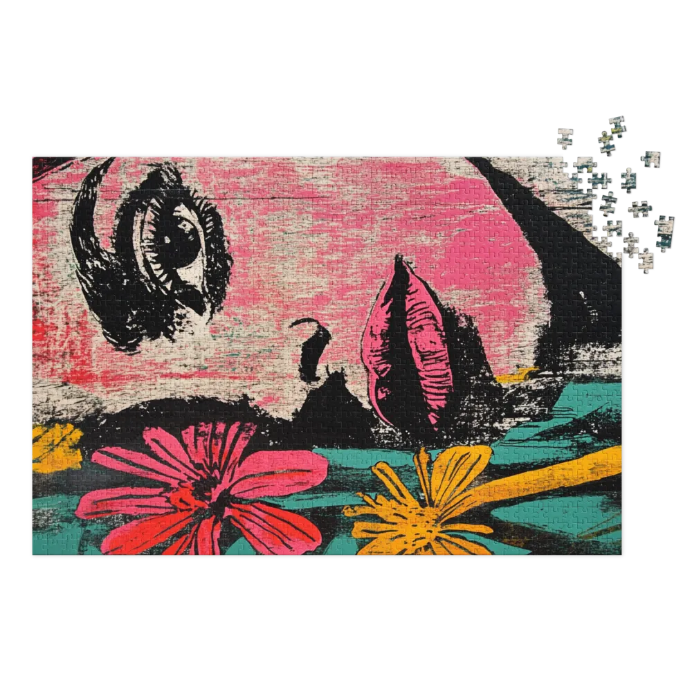 Floral Gaze 
 Jigsaw Puzzle in Tin Box