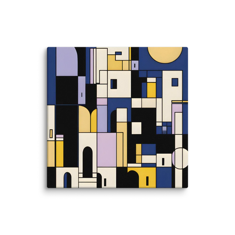 Cobalt planes and architectural drafting — Masonry and grid