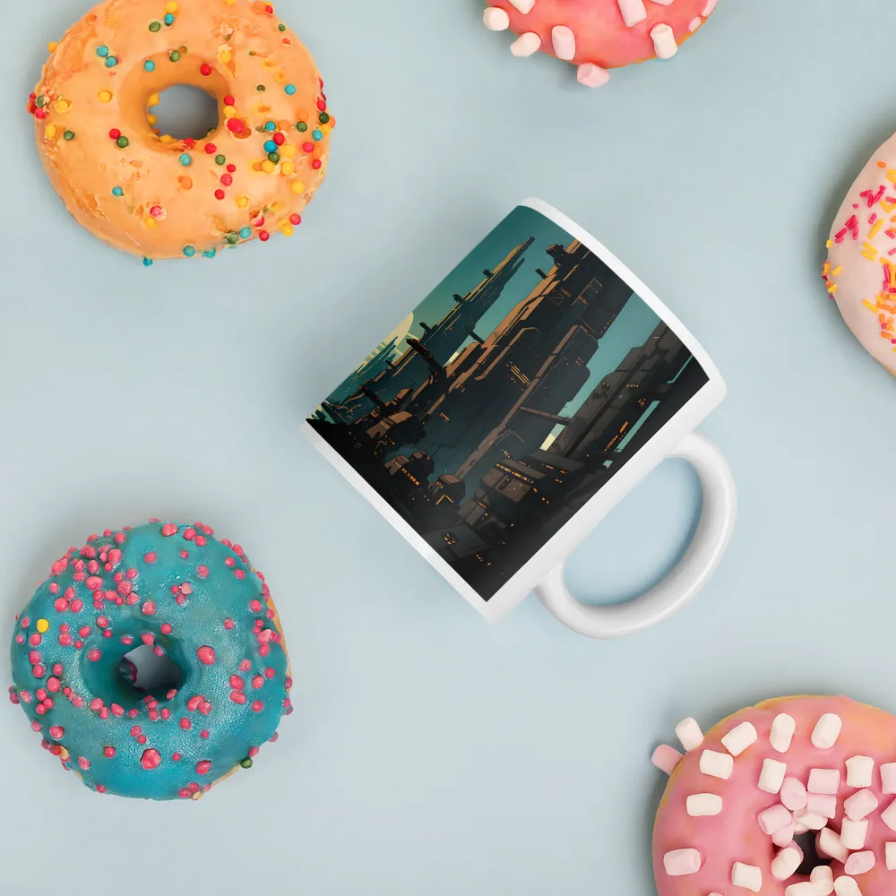Neo-Canyon City 
 Mug with Red inside | 15 oz