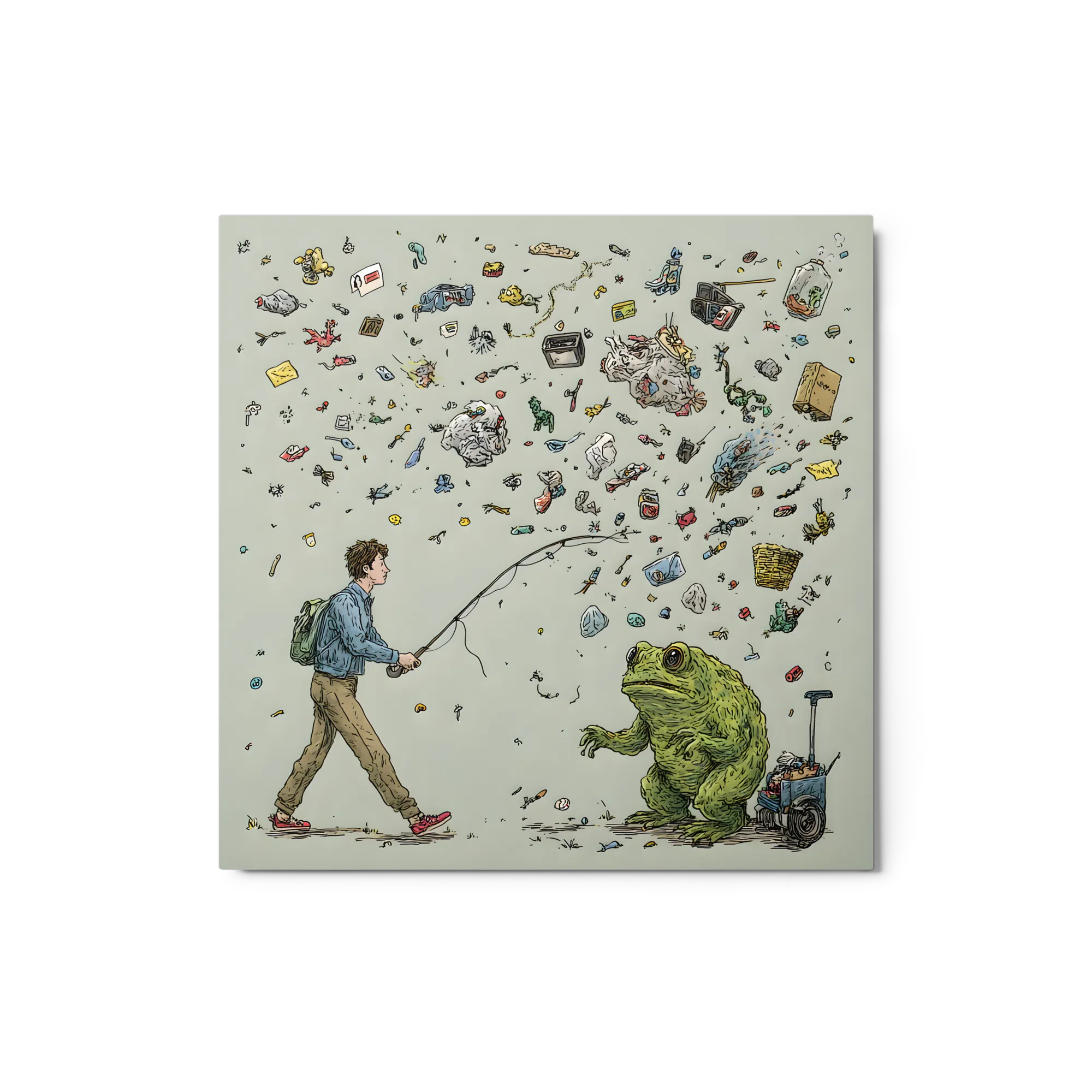 Frog Fisherman's Catch