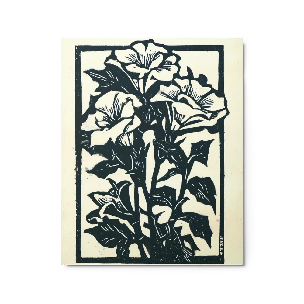 Morning Glory Woodcut | Art Print