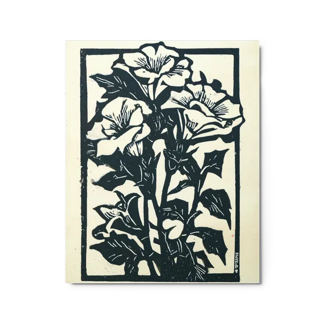 Morning Glory Woodcut | Art Print