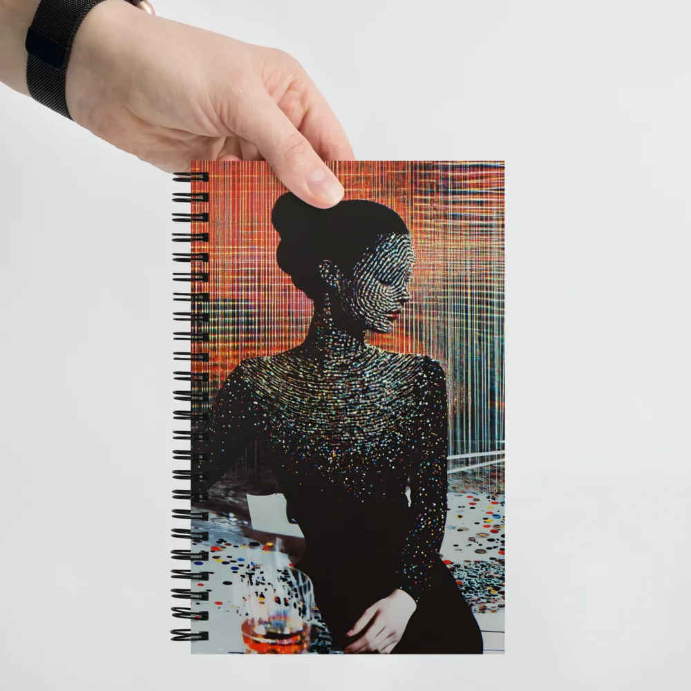Digital Pointillism Portrait 
 Spiral Notebook | 140 pages