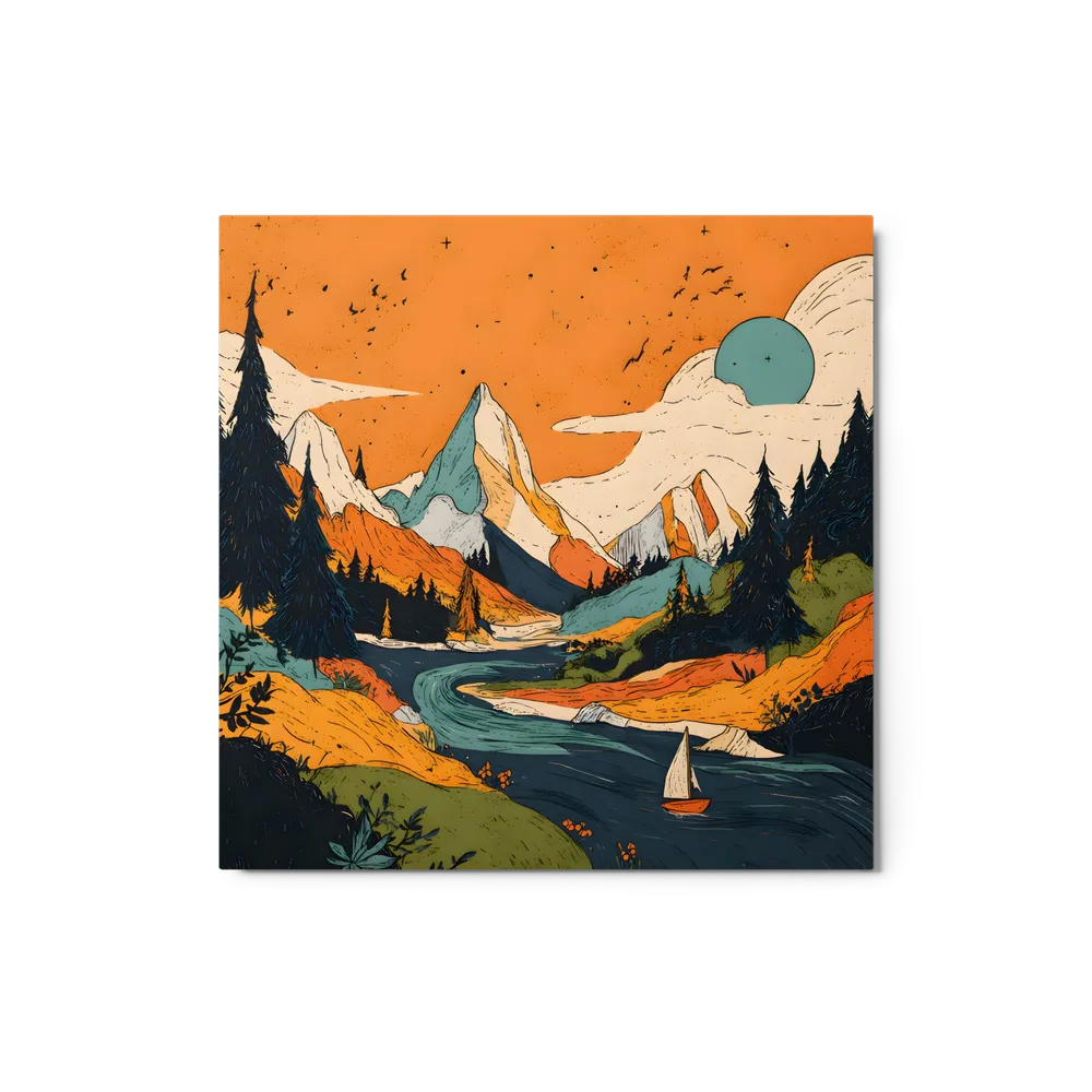 Serene Mountain Journey | Art Print