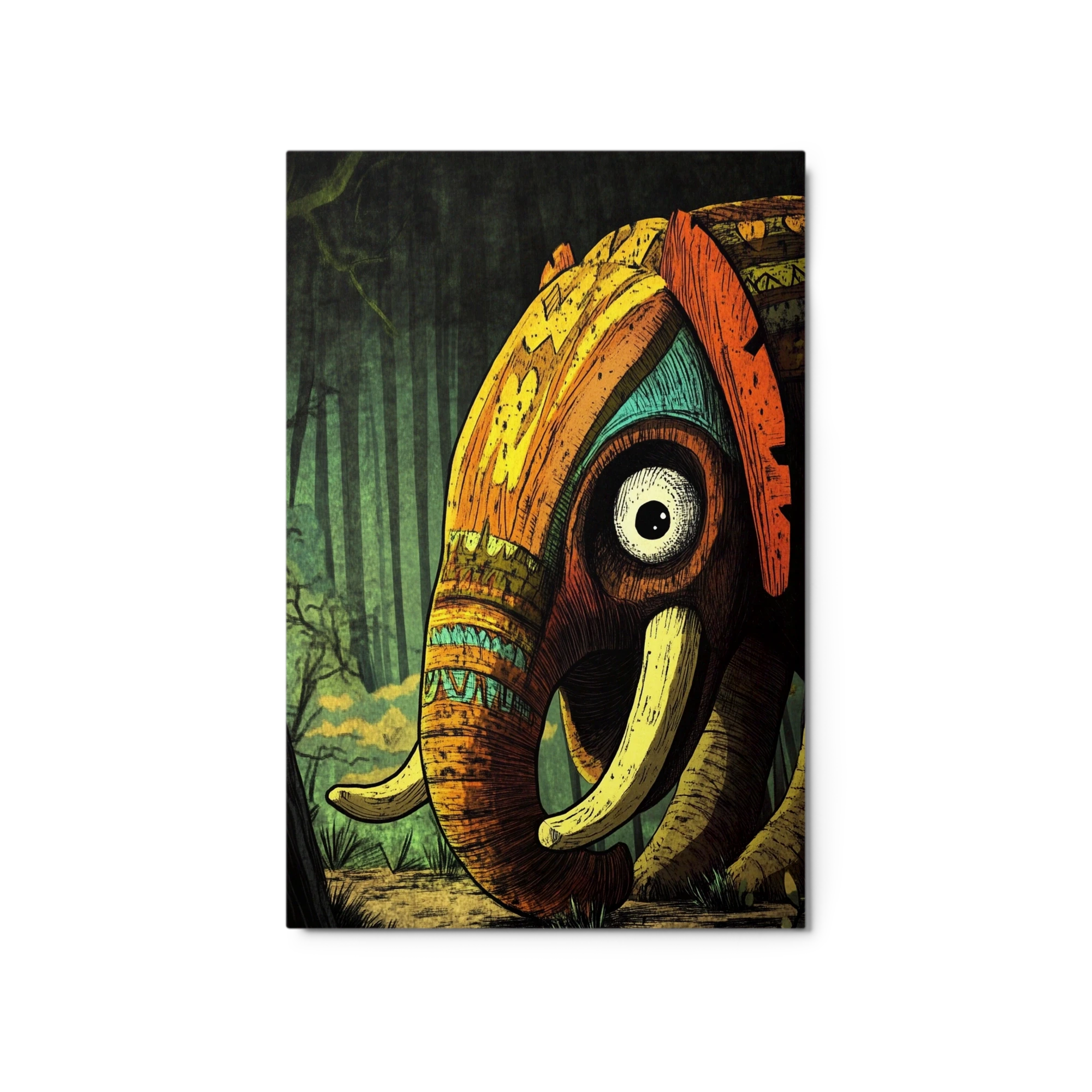 Tribal Elephant in Forest