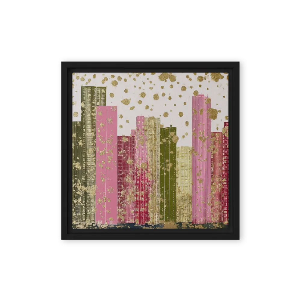 Golden Metropolis 
 Metal Print | 12″x 12″