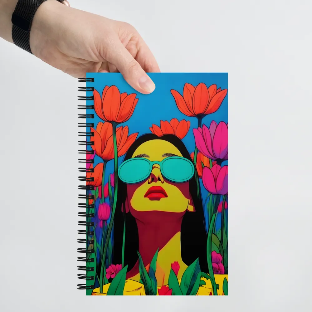 Gaze Among Tulips 
 Spiral Notebook | 140 pages